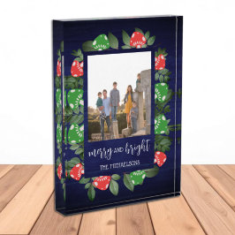 Rustic Woodland Whimsical Mushrooms Christmas Fotoblokken