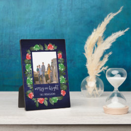 Rustic Woodland Whimsical Mushrooms Christmas Fotoplaat