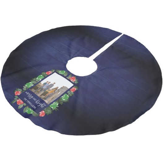 Rustic Woodland Whimsical Mushrooms Christmas Kerstboom Rok (Gekanteld)