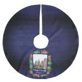 Rustic Woodland Whimsical Mushrooms Christmas Kerstboom Rok (Voorkant)