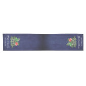 Rustic Woodland Whimsical Mushrooms Christmas Korte Tafelloper (Horizontaal)