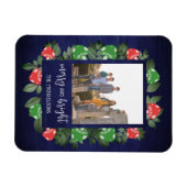 Rustic Woodland Whimsical Mushrooms Christmas Magneet (Horizontaal)