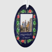 Rustic Woodland Whimsical Mushrooms Christmas Ornament (voorkant)