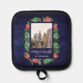 Rustic Woodland Whimsical Mushrooms Christmas Pannenlap (Voorkant)