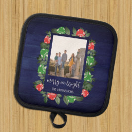 Rustic Woodland Whimsical Mushrooms Christmas Pannenlap