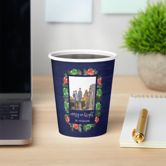 Rustic Woodland Whimsical Mushrooms Christmas Papieren Bekers (Insitu)