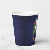 Rustic Woodland Whimsical Mushrooms Christmas Papieren Bekers (Rechts)