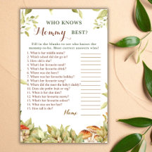 Rustic Woodland Wie Mama Het Beste Baby shower Ken