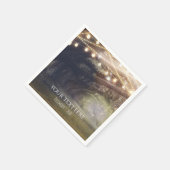 Rustic Woods Betoverd Bos & Licht Bruiloft Servetten (Hoek)