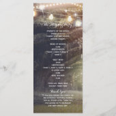 Rustic Woods Betoverd Bos & Lichtprogramma Programmakaart (Achterkant)