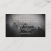 Rustic Woodsy Afstuderen Invoegen naamkaarten Contactkaartje (Achterkant)