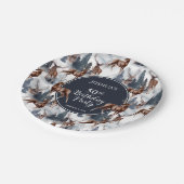 Rustic Woodsy Deer | Forest 50th Birthday Party Papieren Bordje (Gekanteld)