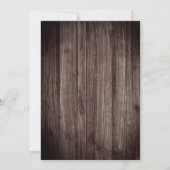 Rustic Woodsy Deer | Forest 75th Birthday Party Kaart (Achterkant)