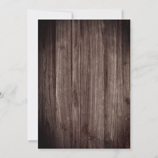 Rustic Woodsy Deer | Forest 80th Birthday Party Kaart (Achterkant)