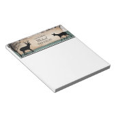 Rustic Woodsy Deer Persoonlijk Notitieblok (Schuin)