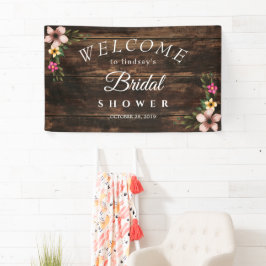 :Rustic Woodsy Elegant Country Vrijgezellenfeest S Spandoek
