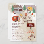 Rustic Woodsy Lets Go Camping 21st Birthday Party Kaart<br><div class="desc">Jij en je vrienden zullen een explosie hebben terwijl ze veilig sociaal gedistantieerd zijn van dit leuke buitenshuis,  het 'Let's Go Camping'-ontwerp 21st Birthday Party (Camping)-weekendreis. Composietontwerp door vakantieharten Design (gereserveerde rechten).</div>