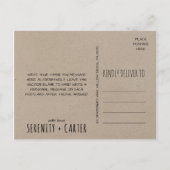 Rustic Woodsy Mountain Hartelijk dank Briefkaart (Achterkant)