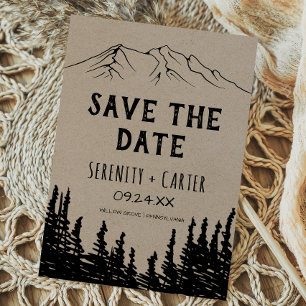 Rustic Woodsy Mountain sparen de Kaart van de Datu