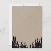 Rustic Woodsy Mountain Vow Renewal Kaart (Achterkant)