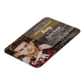 Rustic Woodsy Photo Graduation Party Magneet (Linkerzijde)