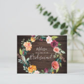 Rustic, word jij mijn bruidsmeisje? uitnodiging briefkaart (Staand voorkant)