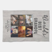 Rustic World's Best Grandpa Wood Custom 6 Photo  Theedoek (Horizontaal)
