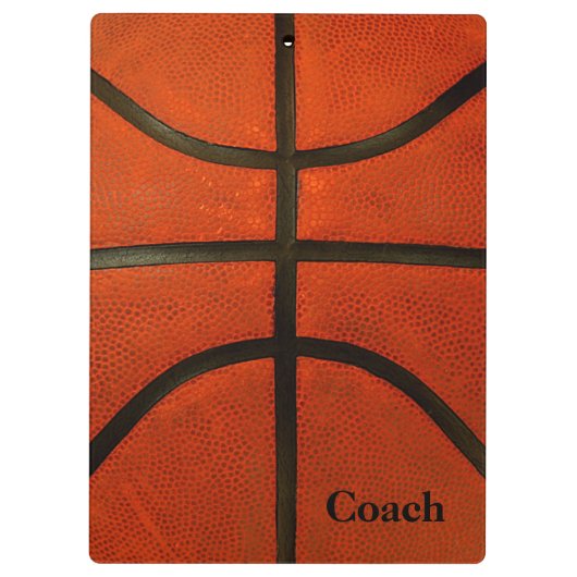 Rustic Worn Basketball Klembord (Achterkant)