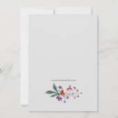 Rustic Wreath Autumn Waterverf Wedding Save The Date (Achterkant)