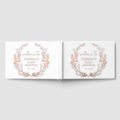 Rustic Wreath Botanical Baby shower Welkom Gastenboek (Volledig)