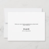 Rustic Wreath Business terracotta Thanksgiving  Feestdagenkaart (Achterkant)