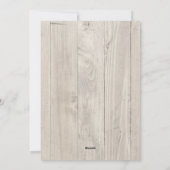 Rustic Wreath Christmas-fotokaart Feestdagenkaart (Achterkant)