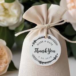 Rustic Wreath Custom Wedding Favor Bedankt Rubberstempel