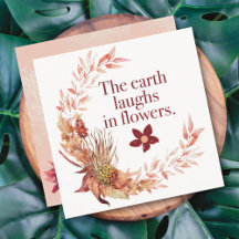 Rustic Wreath Floral Kaart