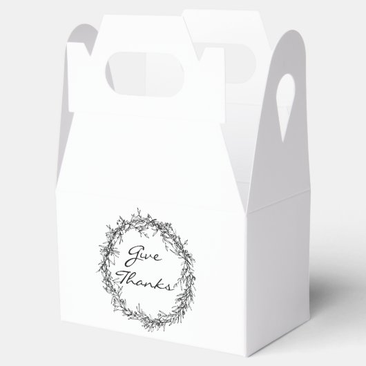 Rustic Wreath Geef Bedankt Thanksgiving Bedankdoosjes (Geopend)