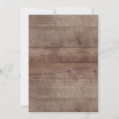 Rustic Wreath Holiday Party Kaart (Achterkant)