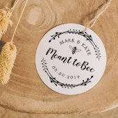 Rustic Wreath Meant to bee Honey Wedding Favor Rubberstempel