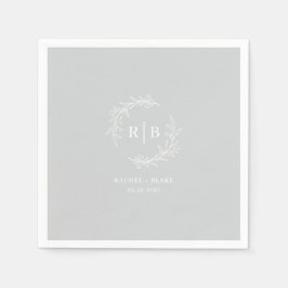 Rustic Wreath Wedding repetitie verlovingsfeest Servet