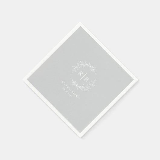 Rustic Wreath Wedding repetitie verlovingsfeest Servet (Hoek)