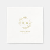 Rustic Wreath Wedding repetitie verlovingsfeest Servet (Voorkant)