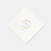 Rustic Wreath Wedding repetitie verlovingsfeest Servet (Hoek)