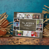 Rustic Yarly Family Keepomwille Photo Collage Cust Fotoplaat (Zijkant)