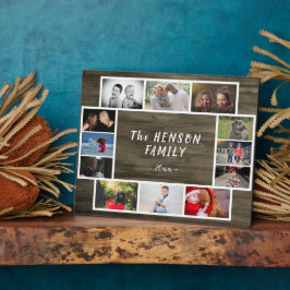 Rustic Yarly Family Keepomwille Photo Collage Cust Fotoplaat