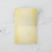 Rustic Yellow and Grey Bohemian Dank je wel Bedankkaart (Binnen)