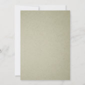 Rustic Yellow Bridal Shower-uitnodigingen Kaart (Achterkant)
