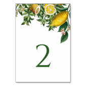 Rustic Yellow Lemon & Foliage Greenery Kaart (Voorkant)