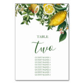 Rustic Yellow Lemon & Foliage Greenery Kaart (Voorkant)