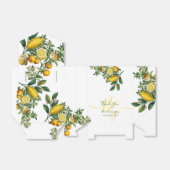 Rustic Yellow Lemon & Foliage Greenery Wedding Bedankdoosjes (Uitgevouwen)