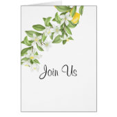 Rustic Yellow Lemons en oliage Wedding (Voorkant)