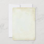 Rustic Yellow Lemons Floral Wedding RSVP (Achterkant)